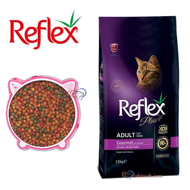 2غذای-خشک-گربه-بالغ-رفلکس-پلاس-گورمت-طعم-مرغ-فله-ای-بسته-بندی-رابینسه رفلکس پلاس گورمت : مخصوص گربه های بالغ - Image 1
